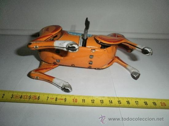 Juguetes antiguos de hojalata: CABALLO MADE IN JAPAN - Foto 2