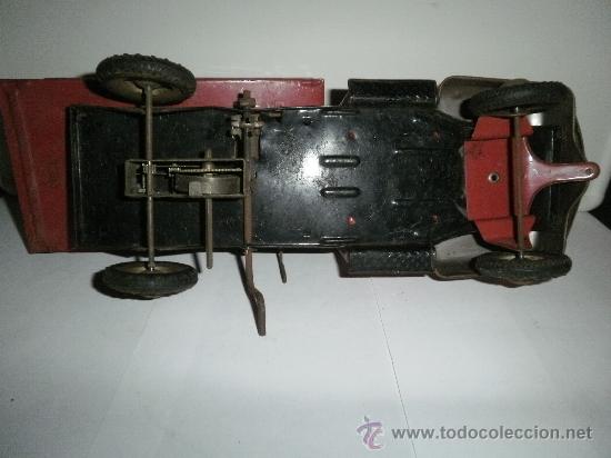Juguetes antiguos de hojalata: CAMION BASCULANTE  D.B.P. - Foto 5