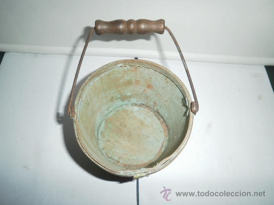 Juguetes antiguos de hojalata: CUBO DE MADERA - Foto 2