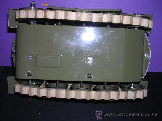 Juguetes antiguos de hojalata: TANQUE GESCHA 65.5 A CUERDA - Foto 4