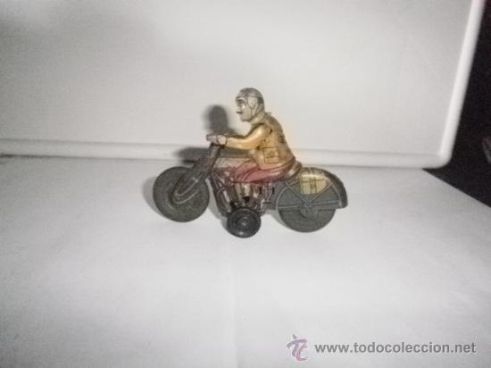 Juguetes antiguos de hojalata: MOTO RICO EN - Foto 1