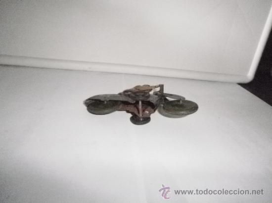 Juguetes antiguos de hojalata: MOTO RICO EN - Foto 3