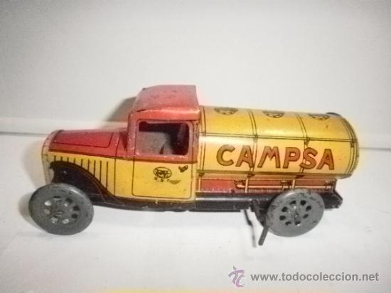Juguetes antiguos de hojalata: CAMION CAMPSA DE  RICO  EN - Foto 1