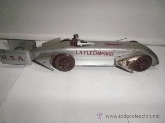 Juguetes antiguos de hojalata: FLECHA DE PLATA DE RICO - Foto 1