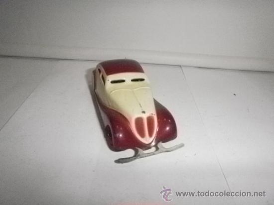 Juguetes antiguos de hojalata: COCHE DE RICO  PERFECTISIMO ESTADO - Foto 2