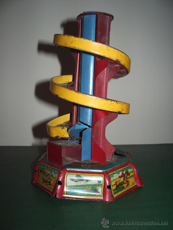 Juguetes antiguos de hojalata: TOBOGAN de PAYA. - Foto 2