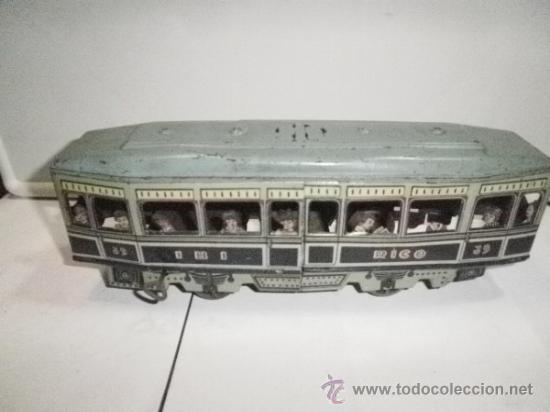 Juguetes antiguos de hojalata: TRANVIA  DE RICO - Foto 1
