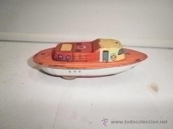 Juguetes antiguos de hojalata: LANCHA DE ARRASTRE - Foto 1