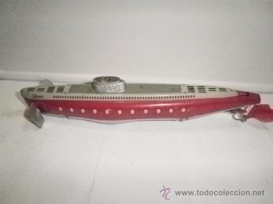 Juguetes antiguos de hojalata: PRECIOSO SUBMARINO DE SCHUCO - Foto 1