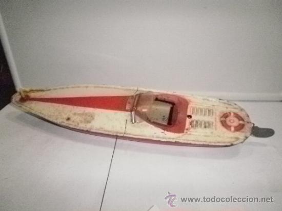 Juguetes antiguos de hojalata: LANCHA DE RICO - Foto 1