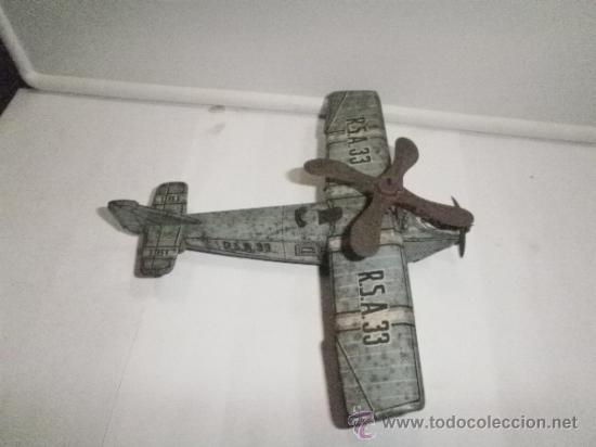 Juguetes antiguos de hojalata: AVION  DE RICO - Foto 1