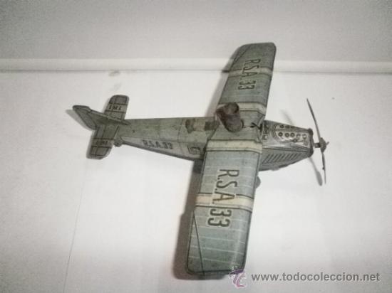 Juguetes antiguos de hojalata: AVION  DE RICO - Foto 1