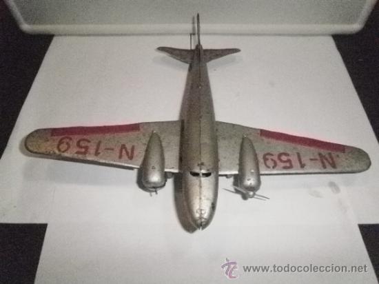 Juguetes antiguos de hojalata: AVION  N-159 - Foto 1