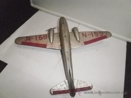 Juguetes antiguos de hojalata: AVION  N-159 - Foto 2
