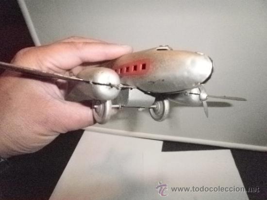 Juguetes antiguos de hojalata: AVION  N-159 - Foto 4