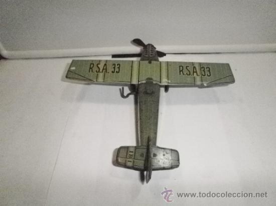 Juguetes antiguos de hojalata: AVION DE RICO - Foto 3