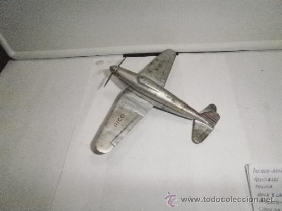 Juguetes antiguos de hojalata: AVION DE RICO N-160 - Foto 3