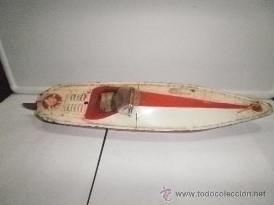 Juguetes antiguos de hojalata: LANCHA DE RICO - Foto 2