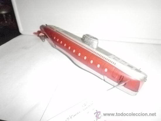 Juguetes antiguos de hojalata: PRECIOSO SUBMARINO DE SCHUCO - Foto 4