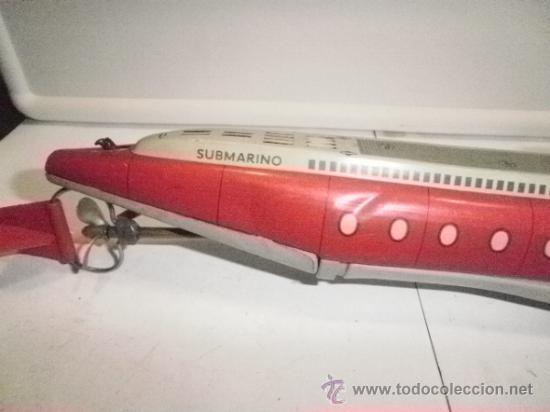 Juguetes antiguos de hojalata: PRECIOSO SUBMARINO DE SCHUCO - Foto 5