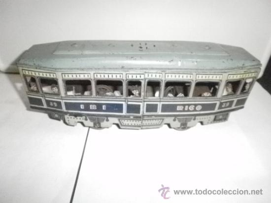 Juguetes antiguos de hojalata: TRANVIA  DE RICO - Foto 2