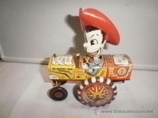 Juguetes antiguos de hojalata: JINETE MILTON BERLE - Foto 1