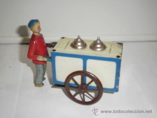 Juguetes antiguos de hojalata: HELADERO DE RICO - Foto 1