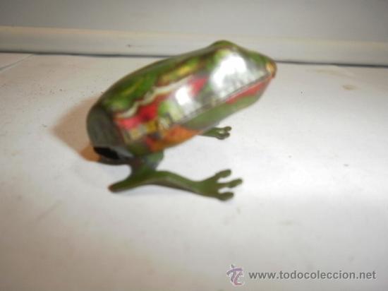 Juguetes antiguos de hojalata: RANA DE RICO - Foto 1