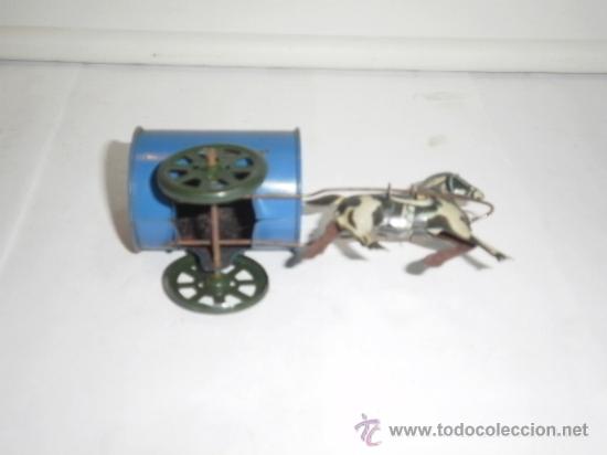Juguetes antiguos de hojalata: CARRETA  DE RICO - Foto 2
