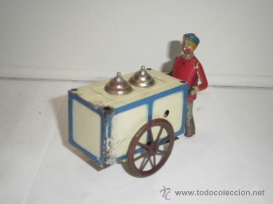 Juguetes antiguos de hojalata: HELADERO DE RICO - Foto 5