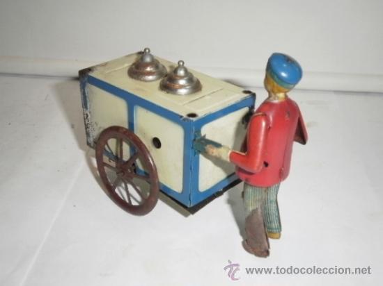 Juguetes antiguos de hojalata: HELADERO DE RICO - Foto 4
