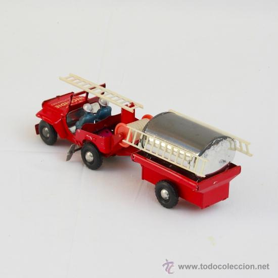 Juguetes antiguos de hojalata: Jeep Pompiers by Mecanique - Foto 2