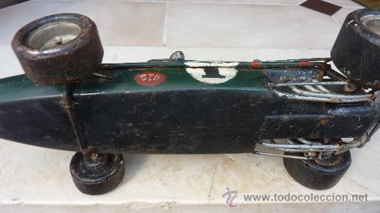 Juguetes antiguos de hojalata: F1 antiguo de hojalata 35cm - Foto 5