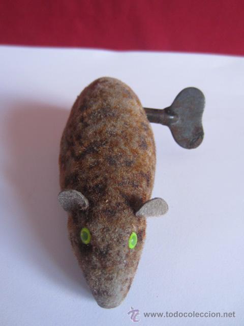 Juguetes antiguos de hojalata: ANTIGUO RATON DE HOJALATA - FUNCIONA - Foto 1