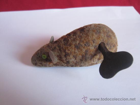 Juguetes antiguos de hojalata: ANTIGUO RATON DE HOJALATA - FUNCIONA - Foto 2