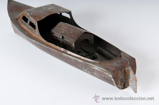 Juguetes antiguos de hojalata: BARCA DE HOJALATA - Foto 3