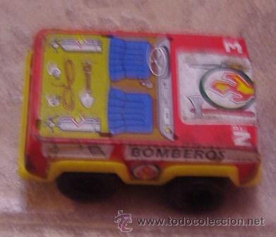 Juguetes antiguos de hojalata: Coche bomberos Payva - Foto 1