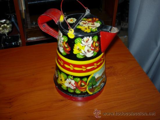 Juguetes antiguos de hojalata: Jarra de juguete - Foto 1