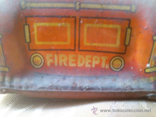 Juguetes antiguos de hojalata: camion de bomberos - Foto 7