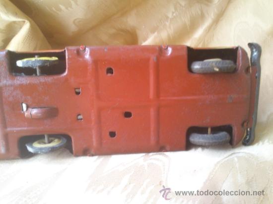 Juguetes antiguos de hojalata: camion de bomberos - Foto 6