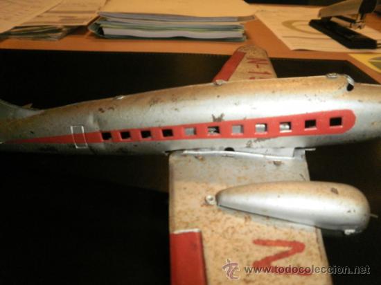 Juguetes antiguos de hojalata: AVION  N-159 - Foto 10