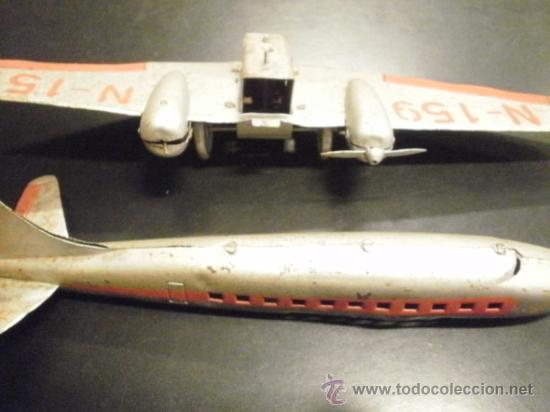 Juguetes antiguos de hojalata: AVION  N-159 - Foto 11