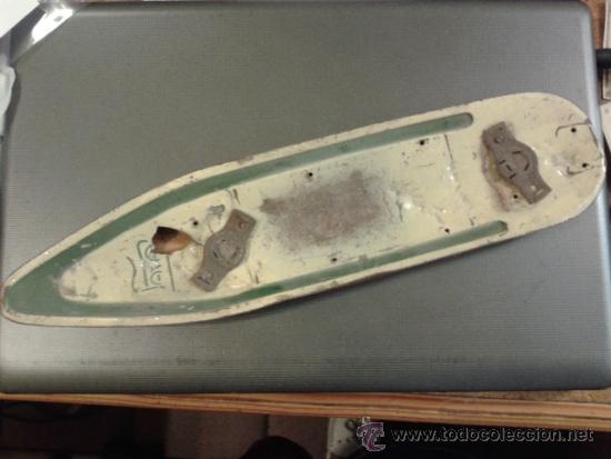 Juguetes antiguos de hojalata: casco de barco de Paya. Desguace - Foto 1