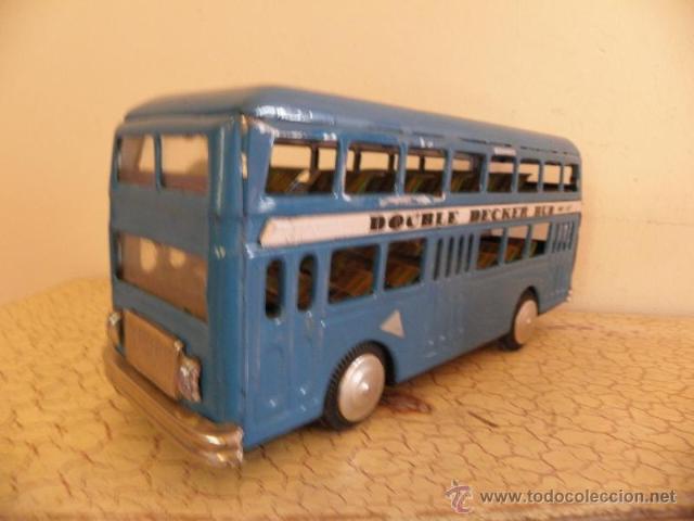 Juguetes antiguos de hojalata: Autobus de hojalata - Double decker bus - MF185 - Foto 1