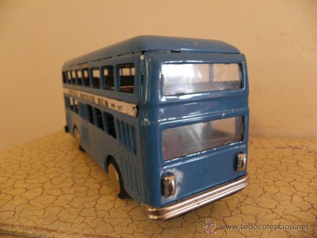 Juguetes antiguos de hojalata: Autobus de hojalata - Double decker bus - MF185 - Foto 3