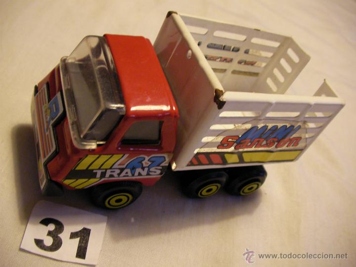 Juguetes antiguos de hojalata: CAMION MINI SANSON DE LATA - Foto 1