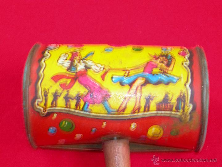 Juguetes antiguos de hojalata: Sonajero - Foto 1