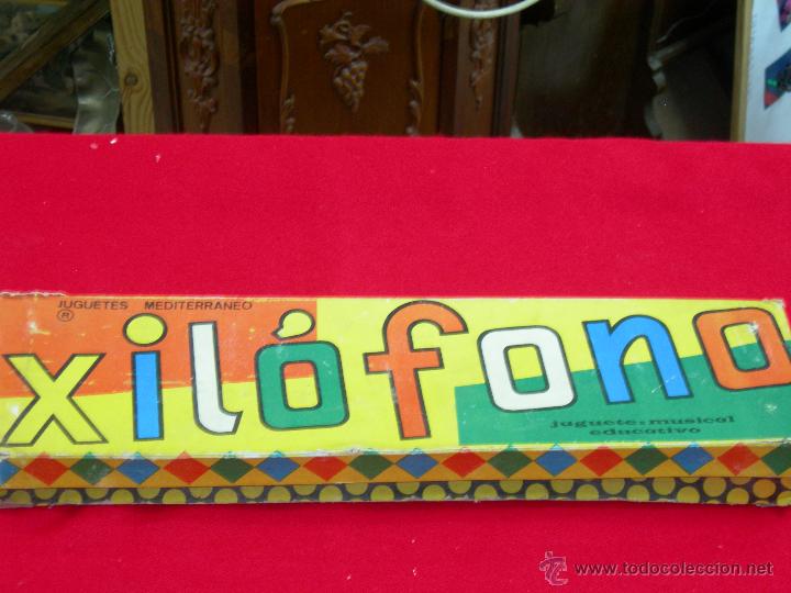 Juguetes antiguos de hojalata: Xilofono - Foto 1