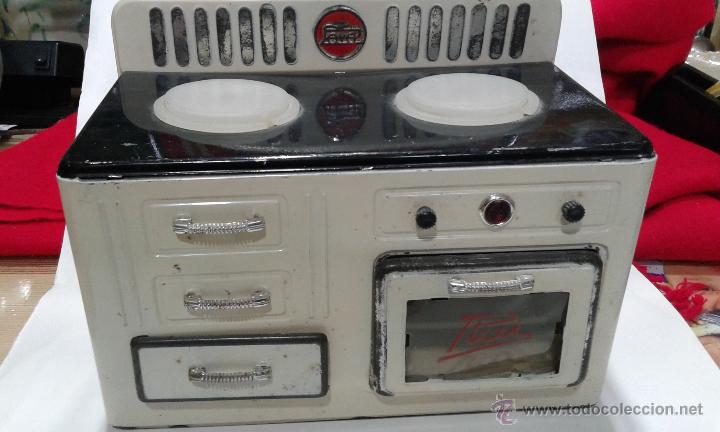 Juguetes antiguos de hojalata: Cocinita paya - Foto 1