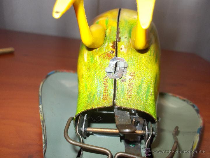 Juguetes antiguos de hojalata: Pajaro cantor de hojalata - Foto 4
